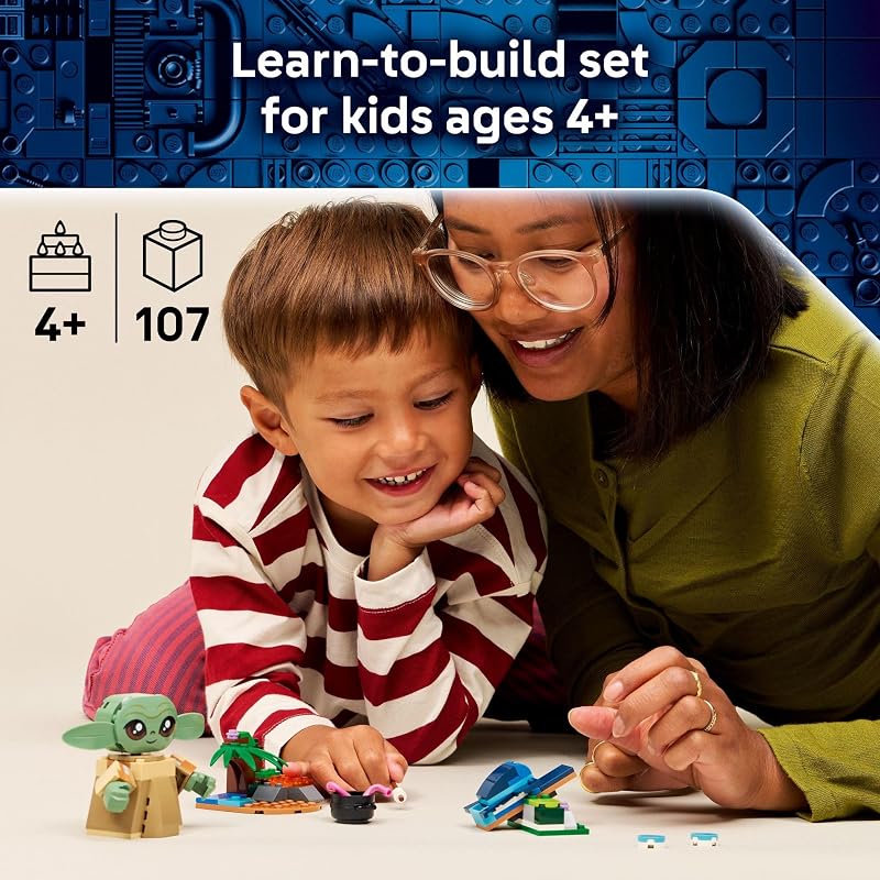 LEGO Star Wars Grogus Homestead Building Toy for Boys Girls The Mandalorian Pretend Play Set W Sorgan Frog Poseable Grogu Figures for Preschool Kids Ages 4 Gift Idea for Birthdays 75443