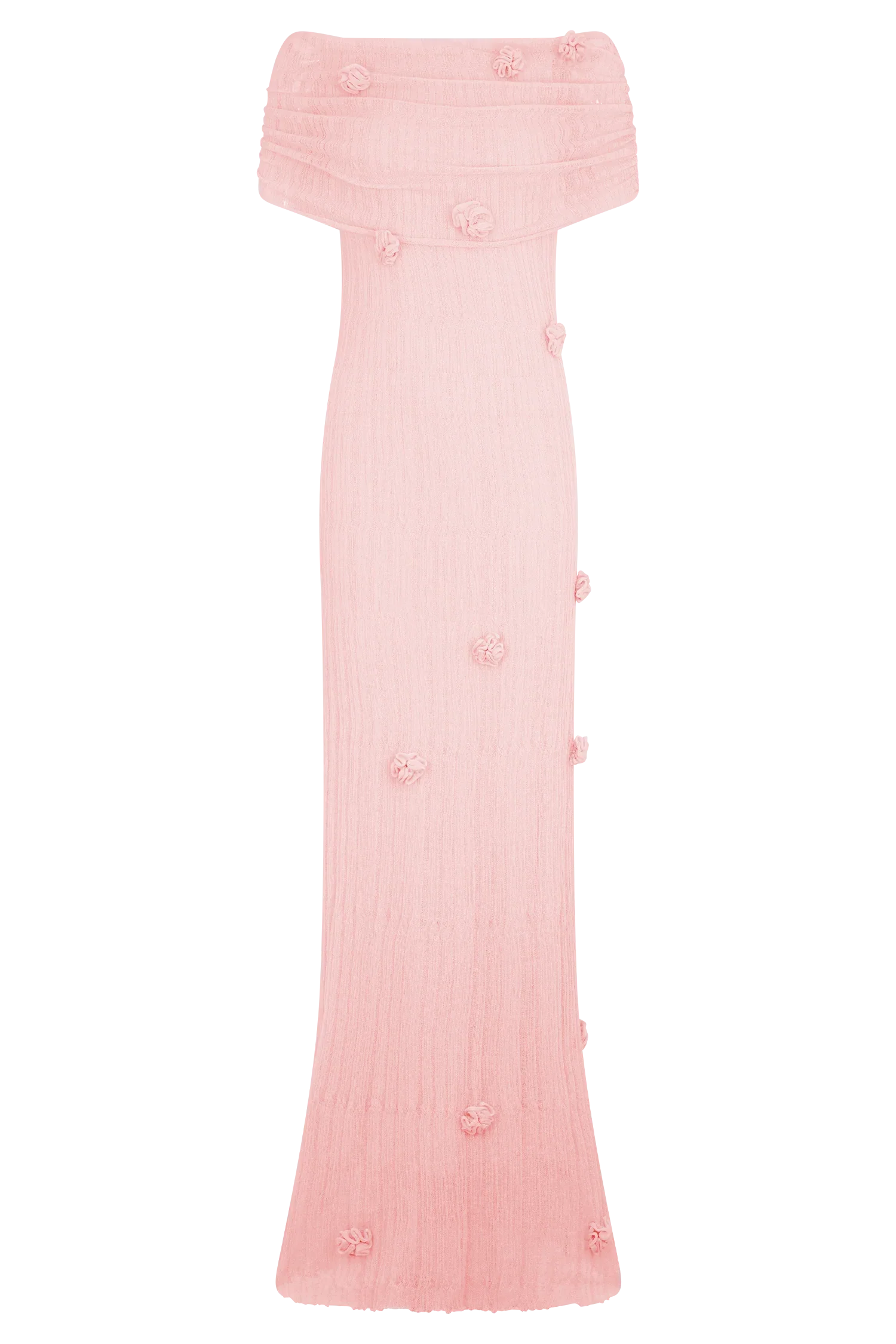 Brynn Orchid Knit Maxi Dress Pastel Pink