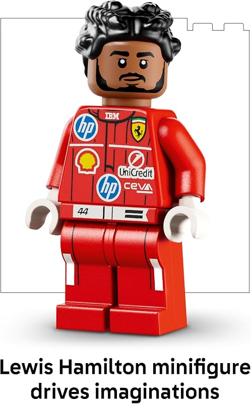 LEGO Editions Scuderia Ferrari HP Lewis Hamilton Helmet Building Set for Teens Ages 14 Collectible F1 Display Bedroom or Home Office Decor Gift for Racing Fans 43022