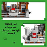 LEGO Minecraft the Pickaxe Mine Kids Toy Building Set for Boys and Girls Minecraft Toy for Gaming Fans 8 Includes Alex Miner and Stray Spider Jockey Minifigure Birthday Gift Idea 21277