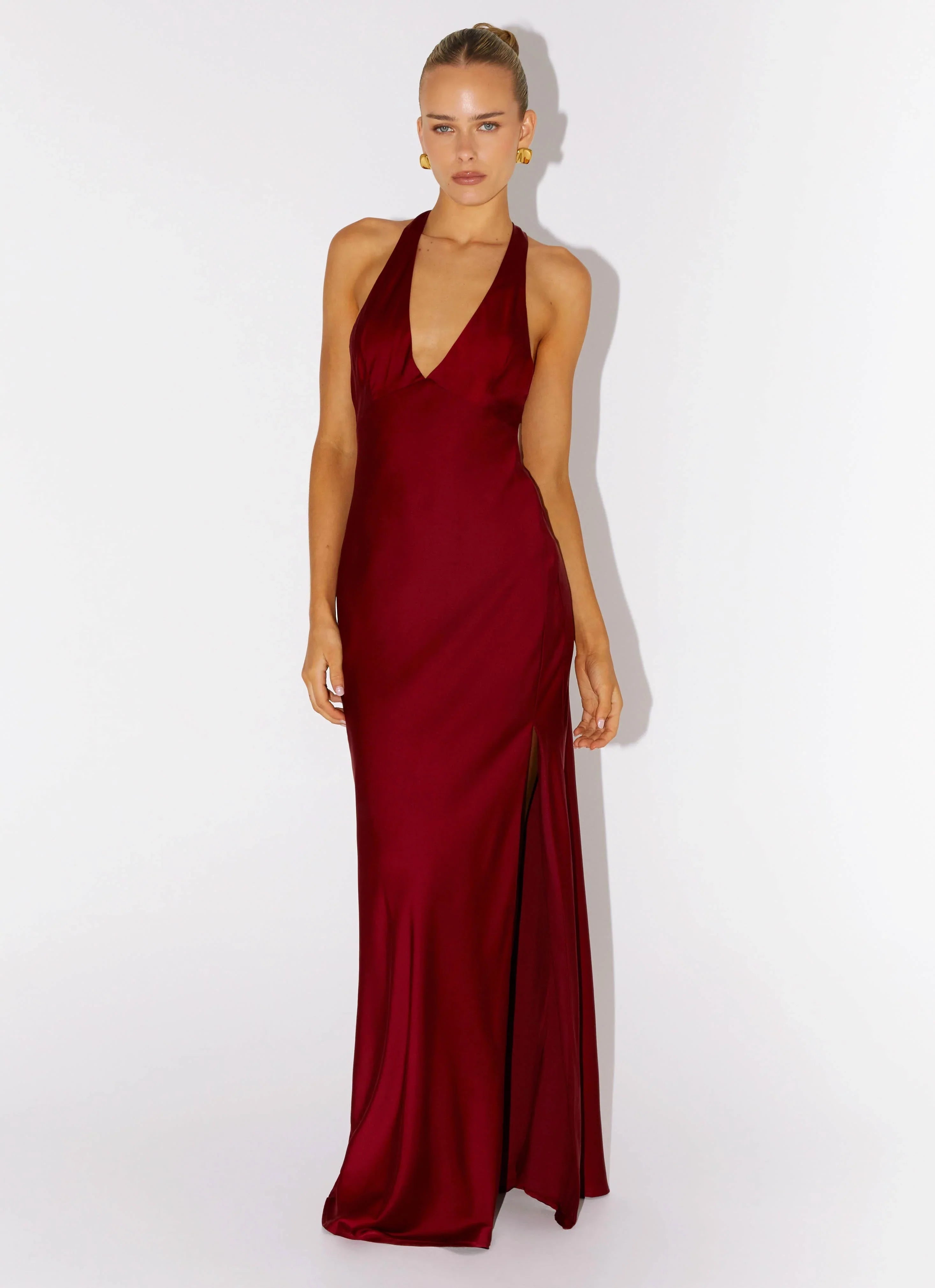 Angie Maxi Dress Burgundy