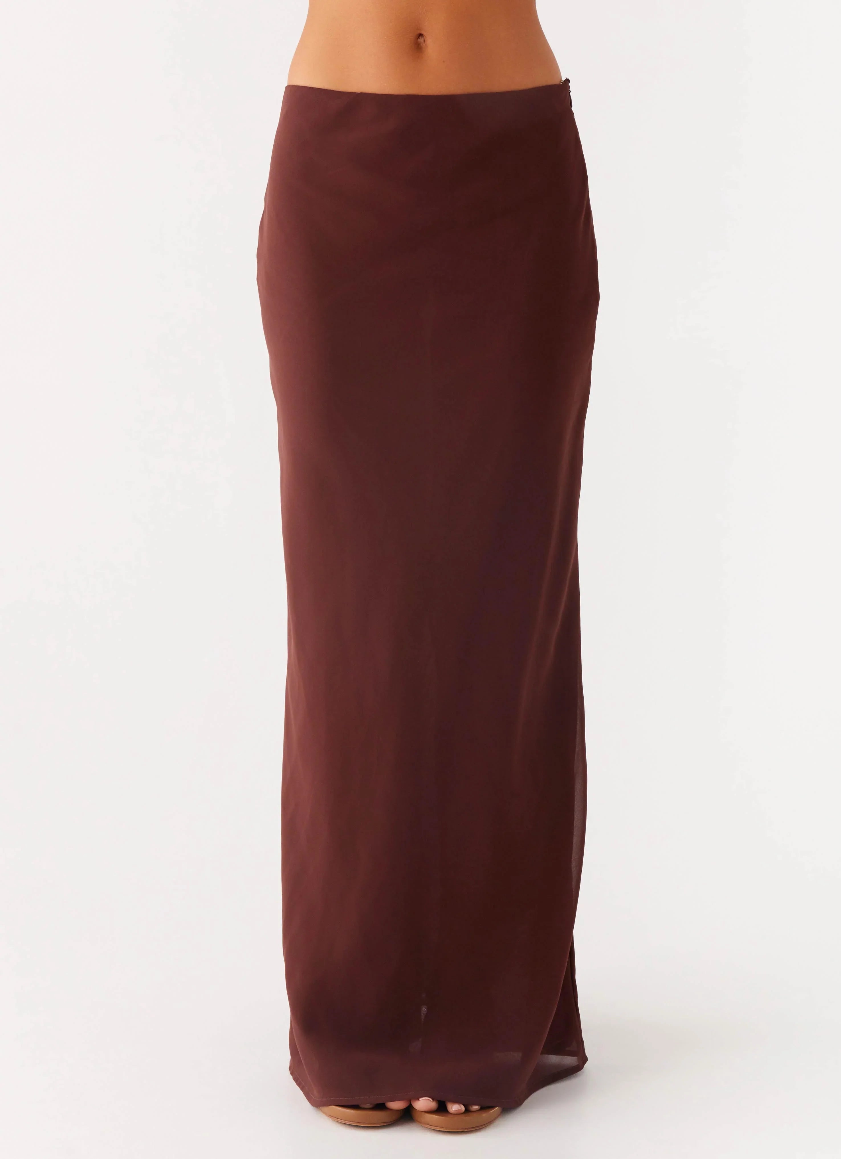 Sienna Sunset Maxi Skirt Chocolate