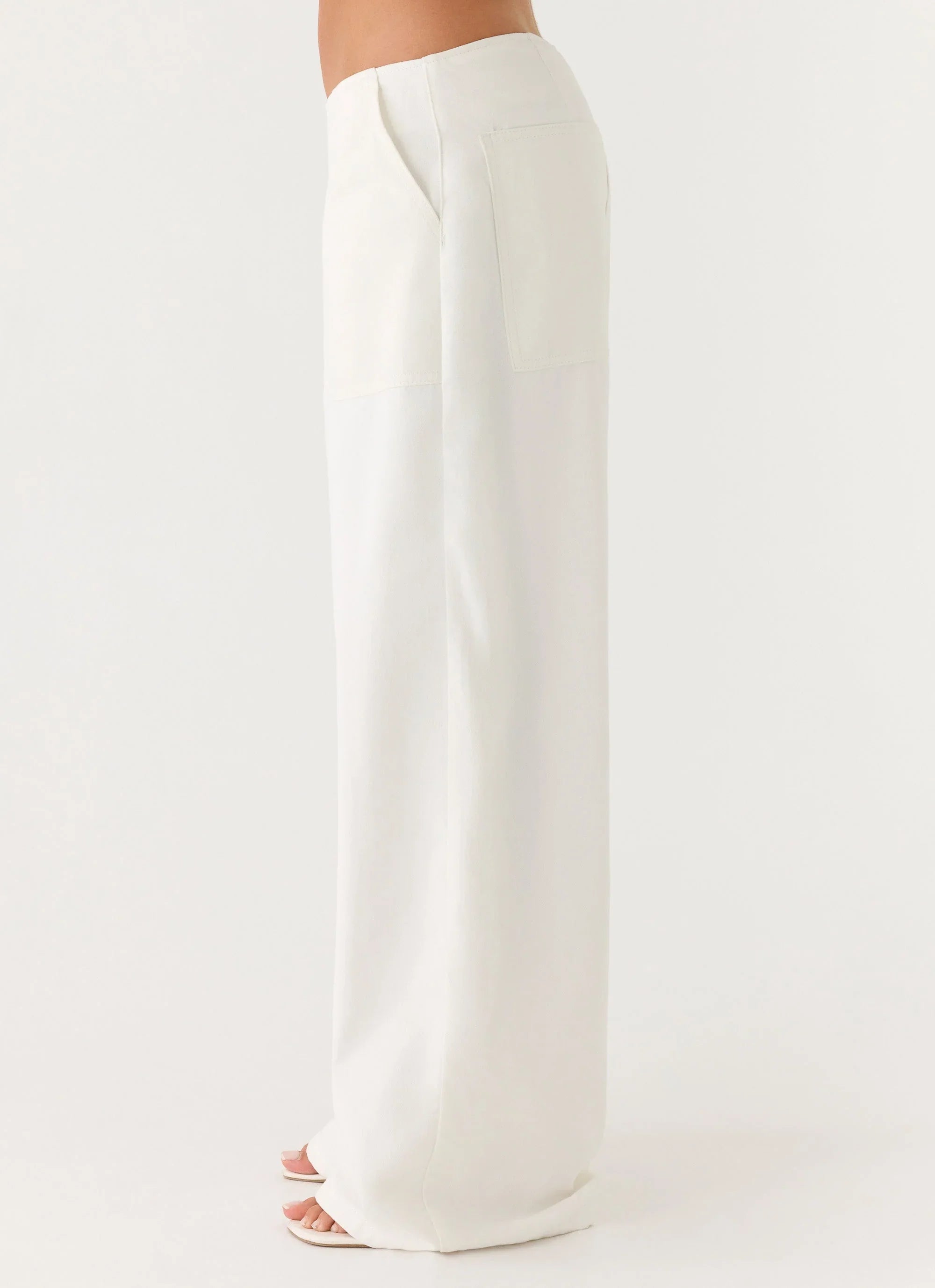 Seethal Low Rise Pants White