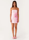Sugar Rush Strapless Mini Dress Pink