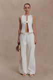 Aldea Cotton Sleeveless Top White