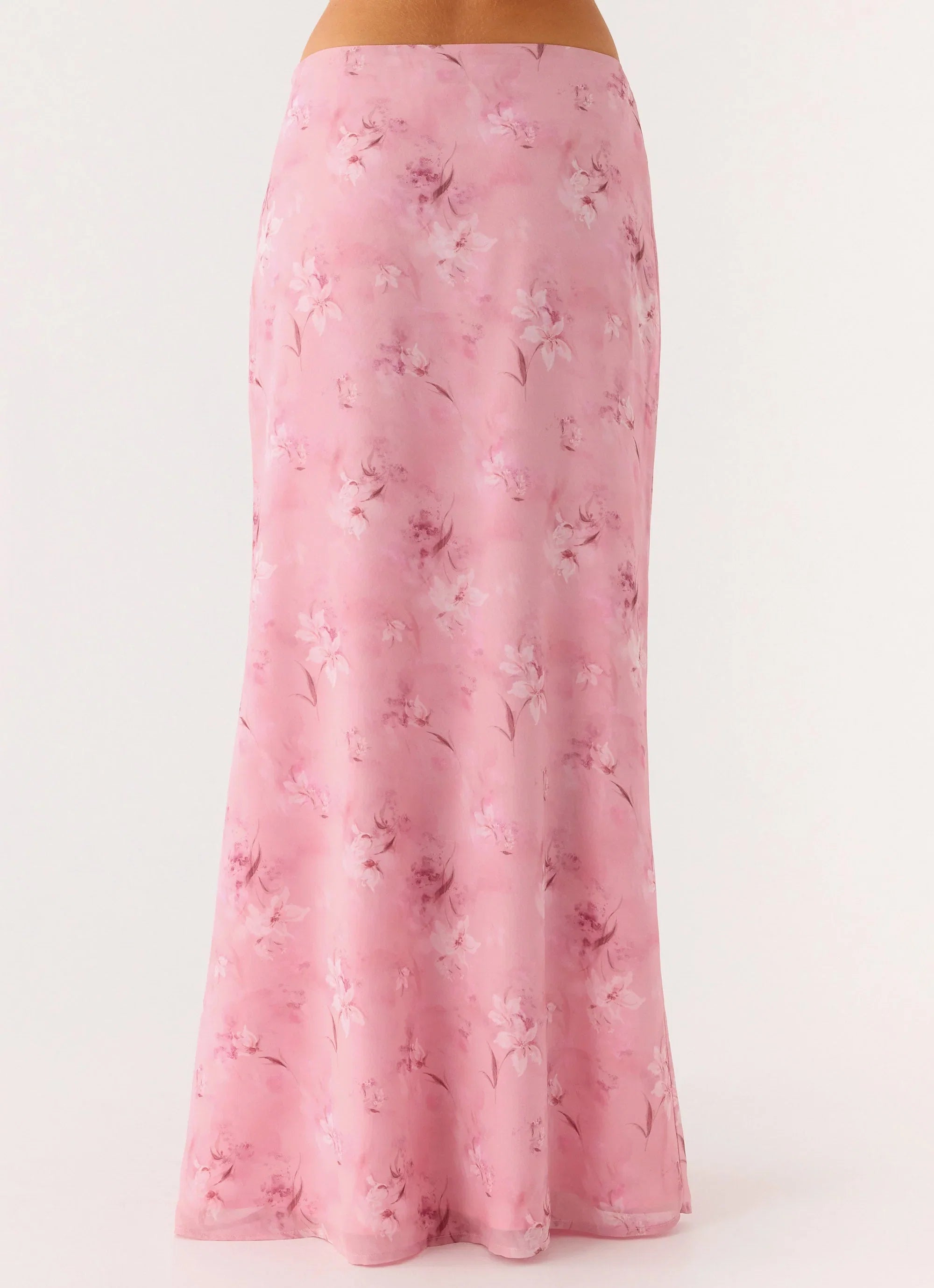 Soulful Low Rise Maxi Skirt Vintage Floral