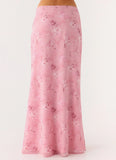 Soulful Low Rise Maxi Skirt Vintage Floral