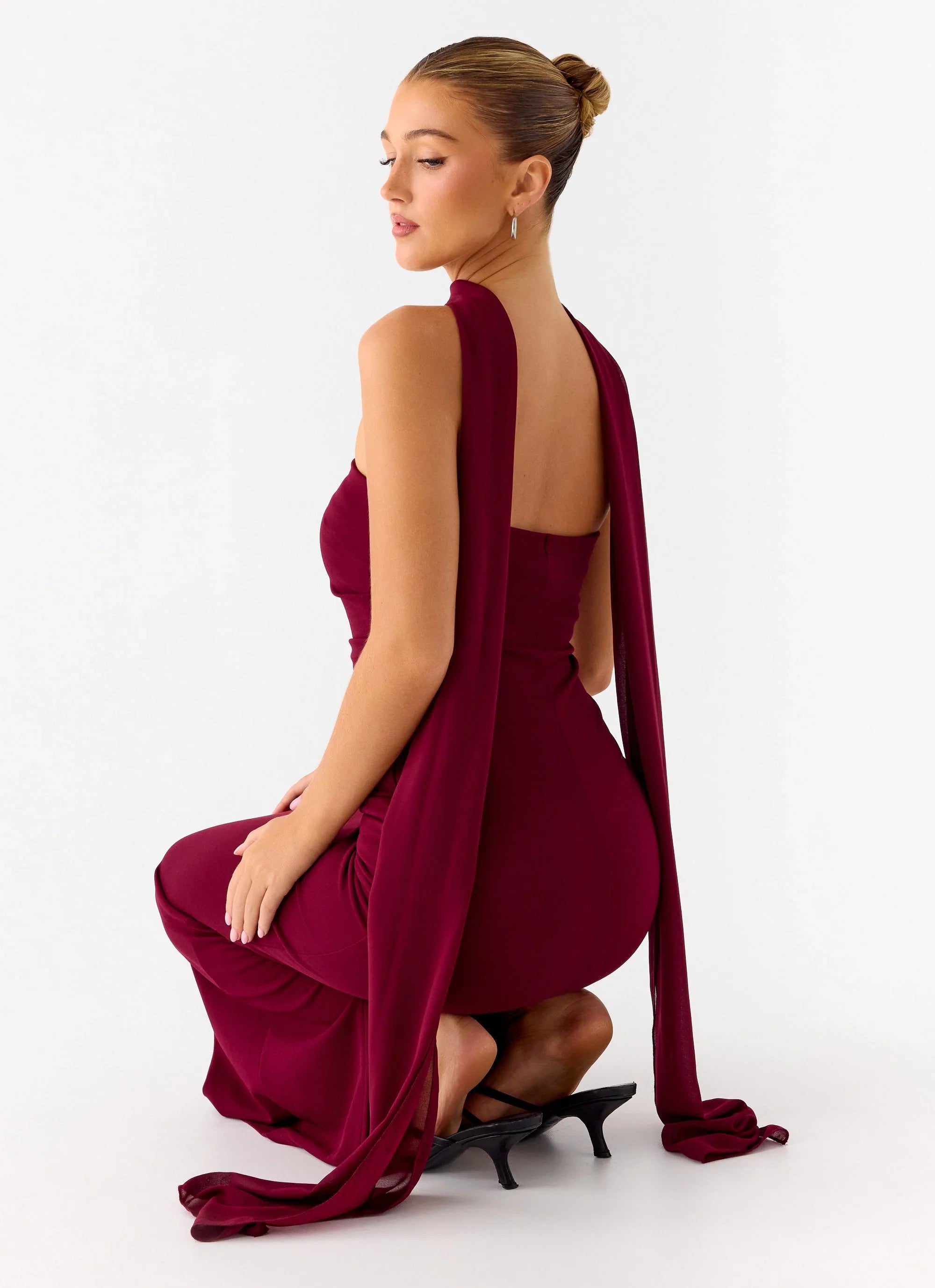 Libra Maxi Dress Dark Cherry