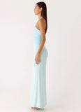 Romilly Mesh Maxi Dress Teal