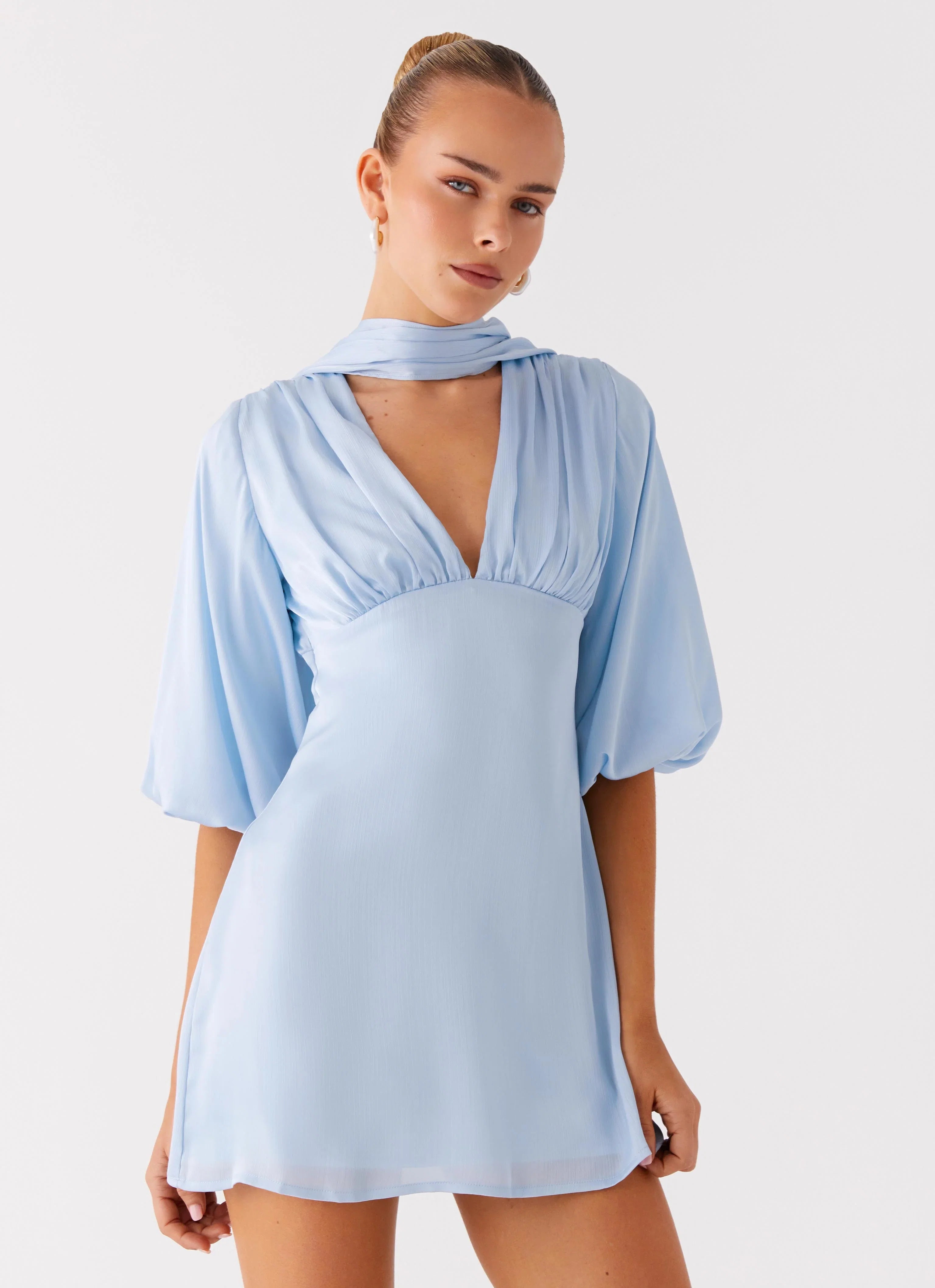 Mary Mini Dress Blue