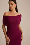 Bowden Berry Bardot Maxi Dress