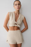 Anahita Linen Short Natural