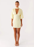 Mary Mini Dress Yellow