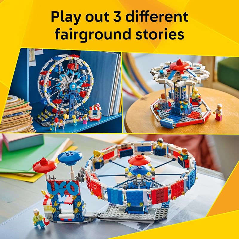 LEGO Creator 3 in 1 Iconic Ferris Wheel 31389 Building Toys for Boys Girls Ages 8 3 Building Options Display or Play 916 pieces Gifts for Birthdays