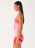 Callistae Mini Dress Sunburnt Petal