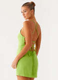 Seaside Escape Mini Dress Lime