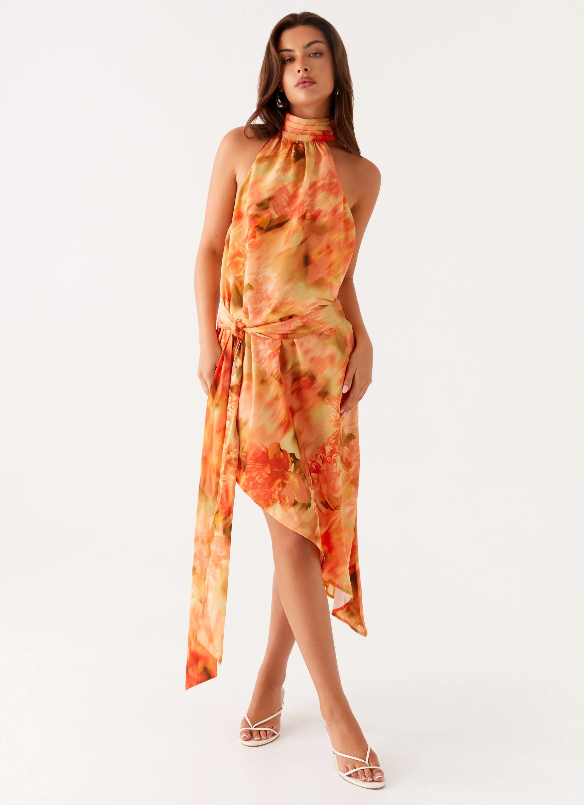 Lou Midi Dress Sunset Floral