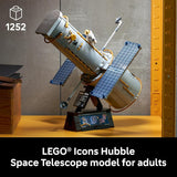 LEGO Icons Hubble Space Telescope 11382 Building Sets for Adults Ages 18 Space Model Decor Home Office or Book Shelf Display 1252 pieces Gift Idea