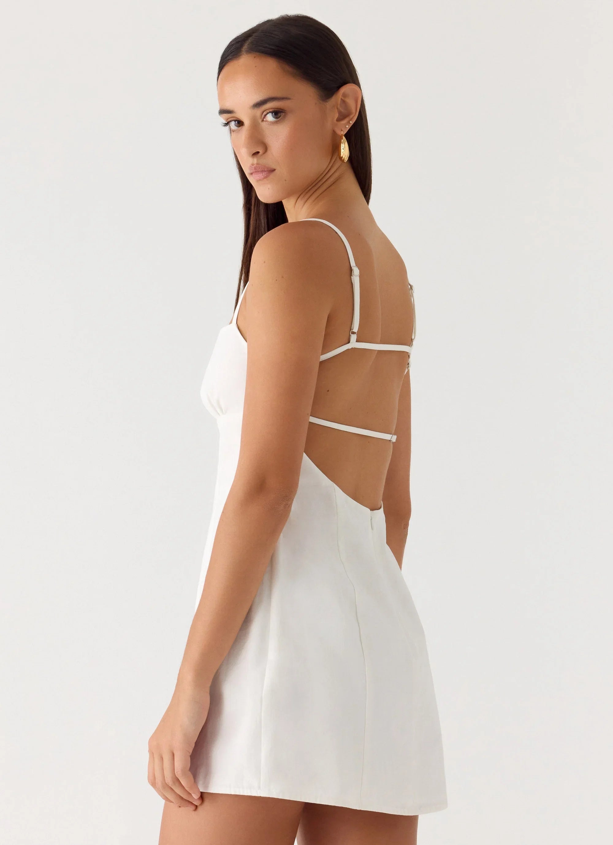 Second Sun Mini Dress White