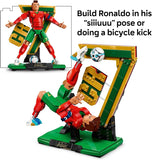 LEGO Editions Cristiano Ronaldo Soccer Legend Building Set for Boys Girls Ages 12 Collectible Soccer Gift with Plaque Kids Bedroom or Shelf Decor 43016
