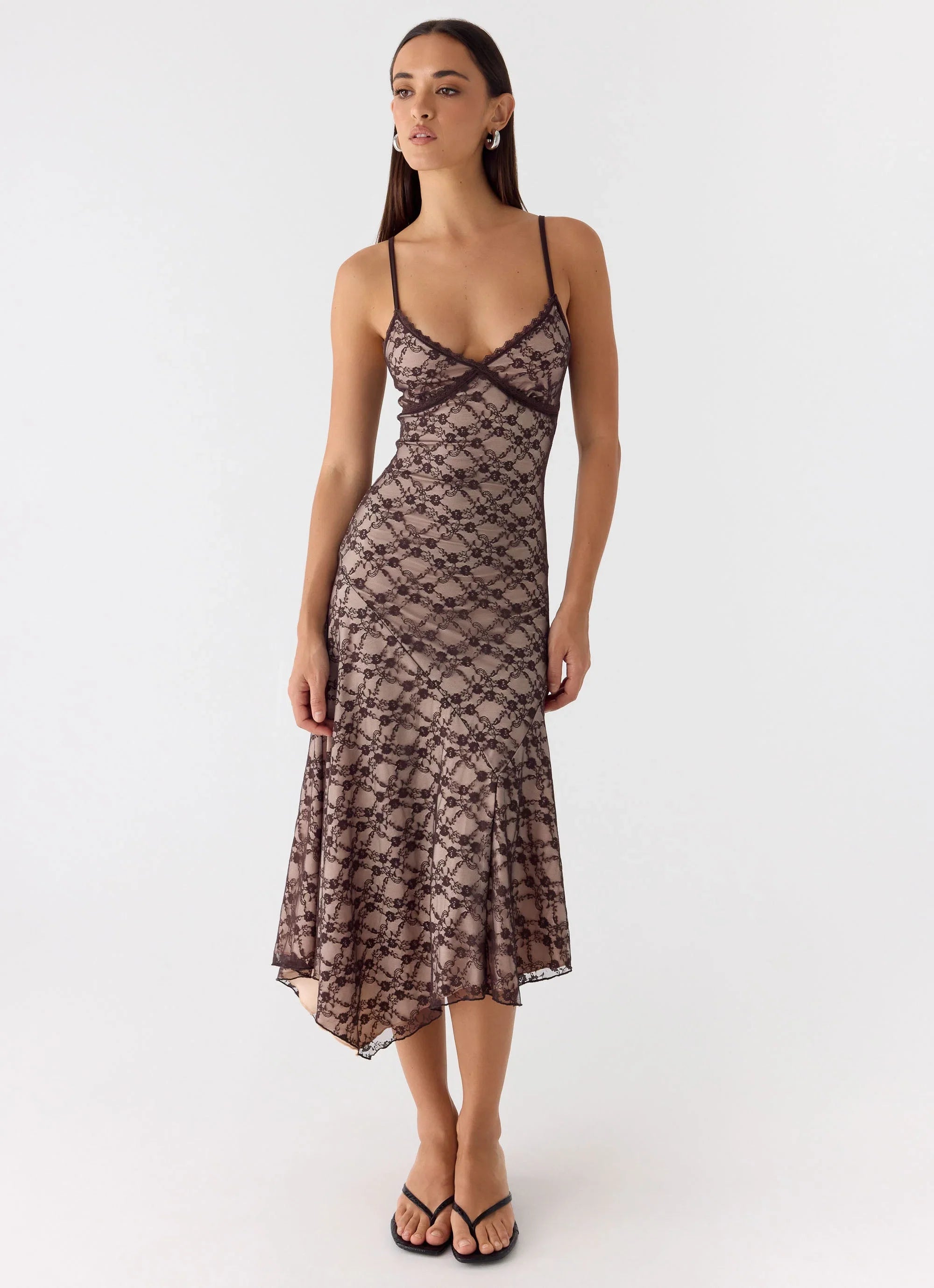 Amelia Midi Dress Chocolate