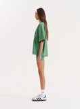 Green Coffee Club Slogan Oversized T shirt