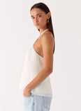 Danni Halter Top White