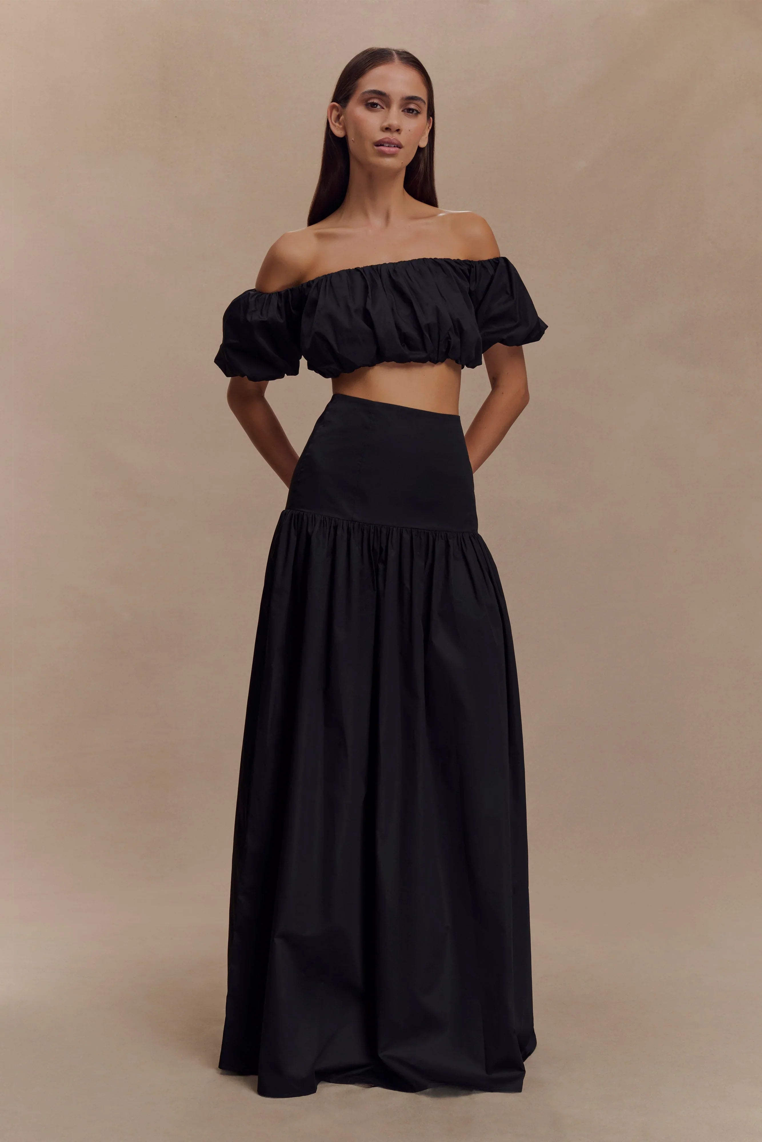 Autumn Maxi Skirt Black