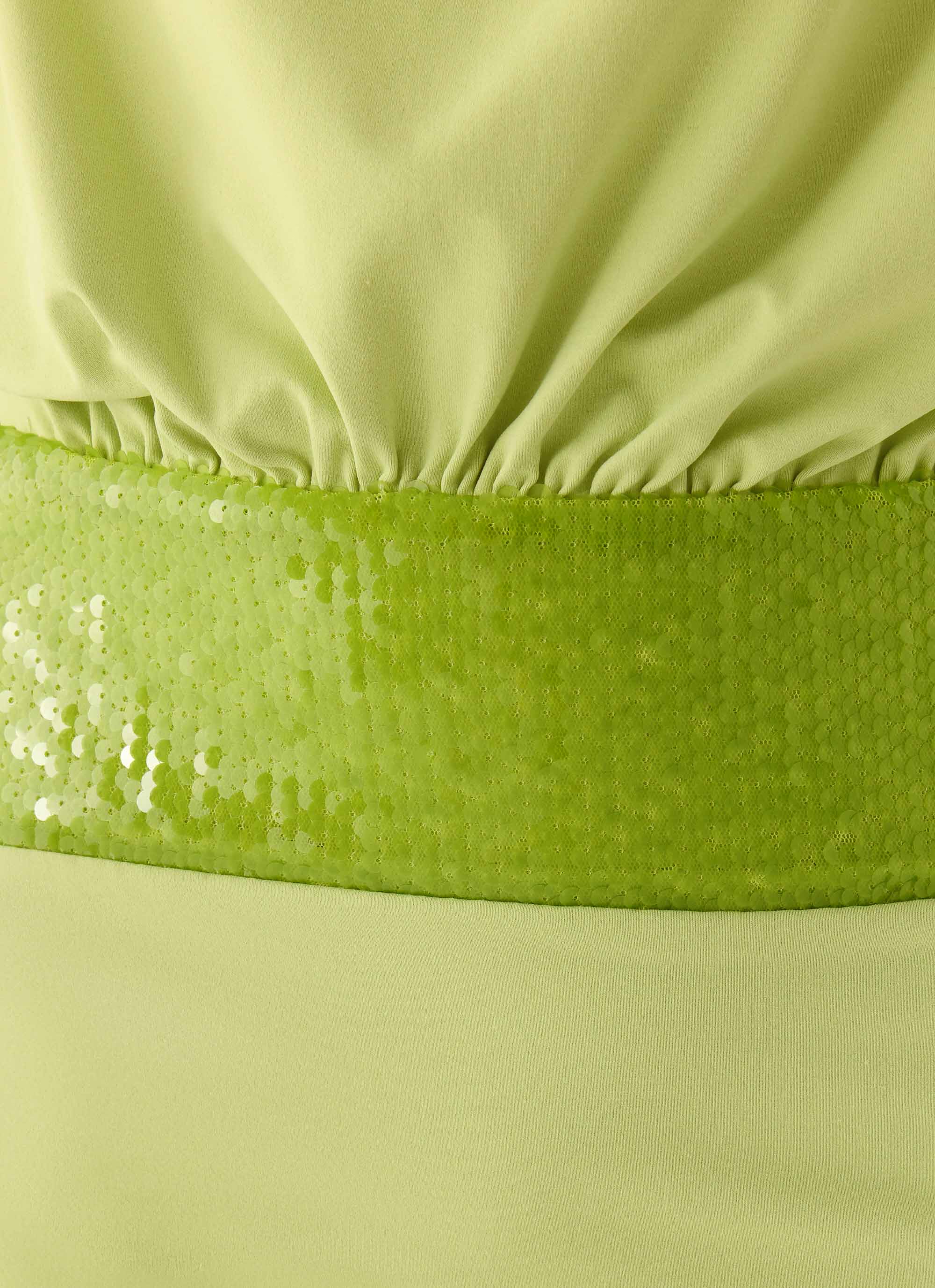 Carlie Halter Mini Dress Lime