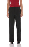 Pleated Straight Pants in Black