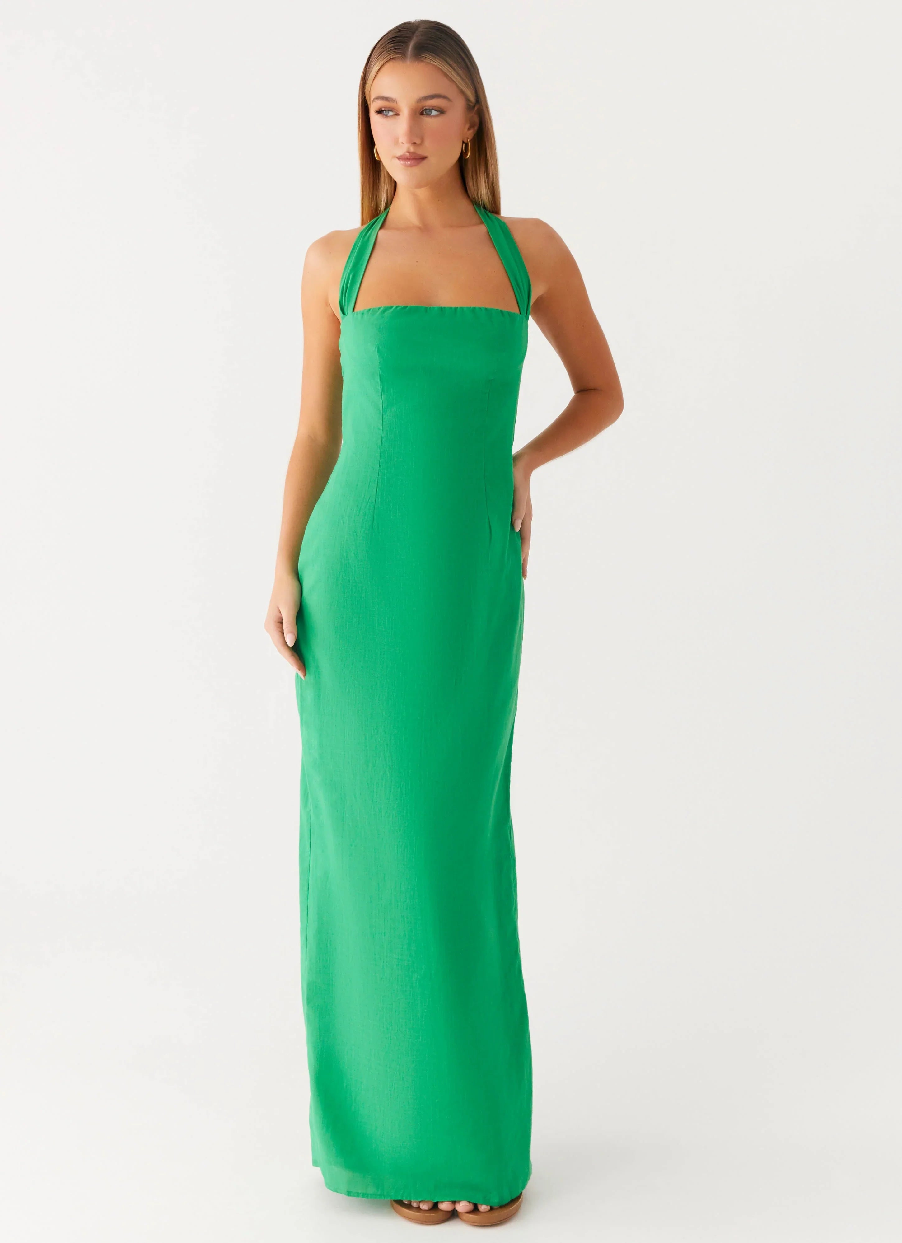 Allyse Cotton Maxi Dress Cactus