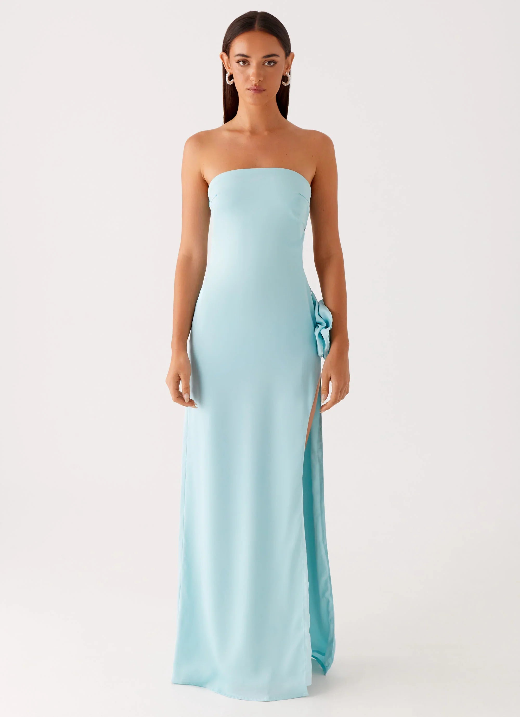 Fenway Strapless Maxi Dress Mint