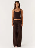 Hot as Ice Low Rise Pants Chocolate