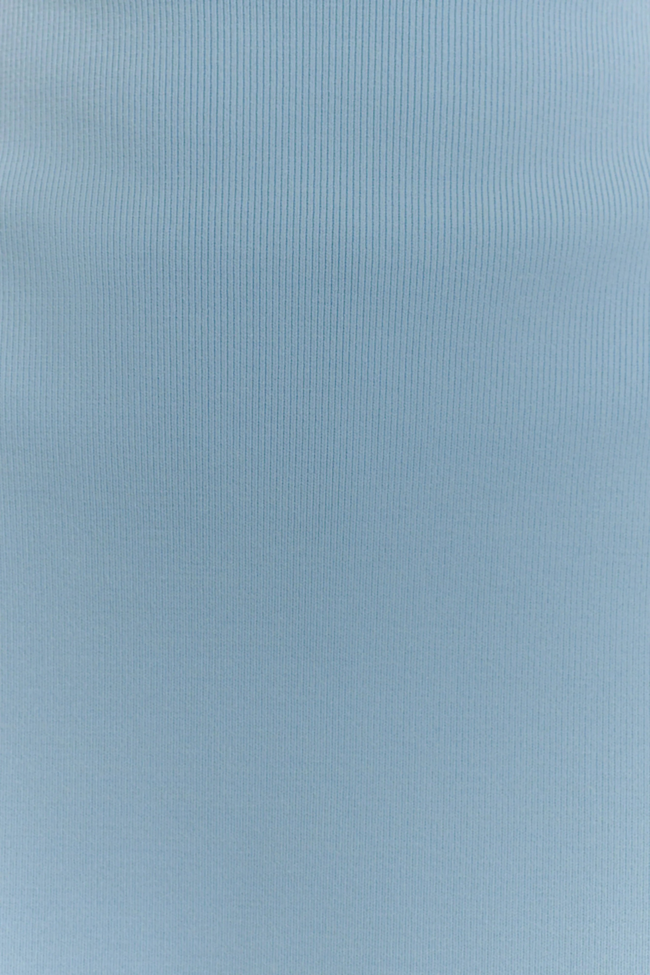 Anette Bandage Knit Strapless Top Sky Blue