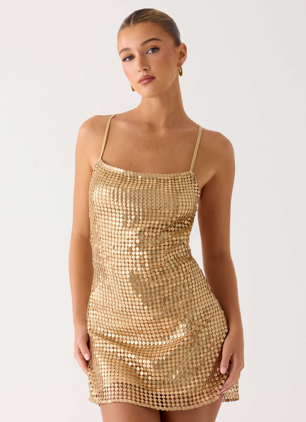 Kaitlin Mini Dress Gold