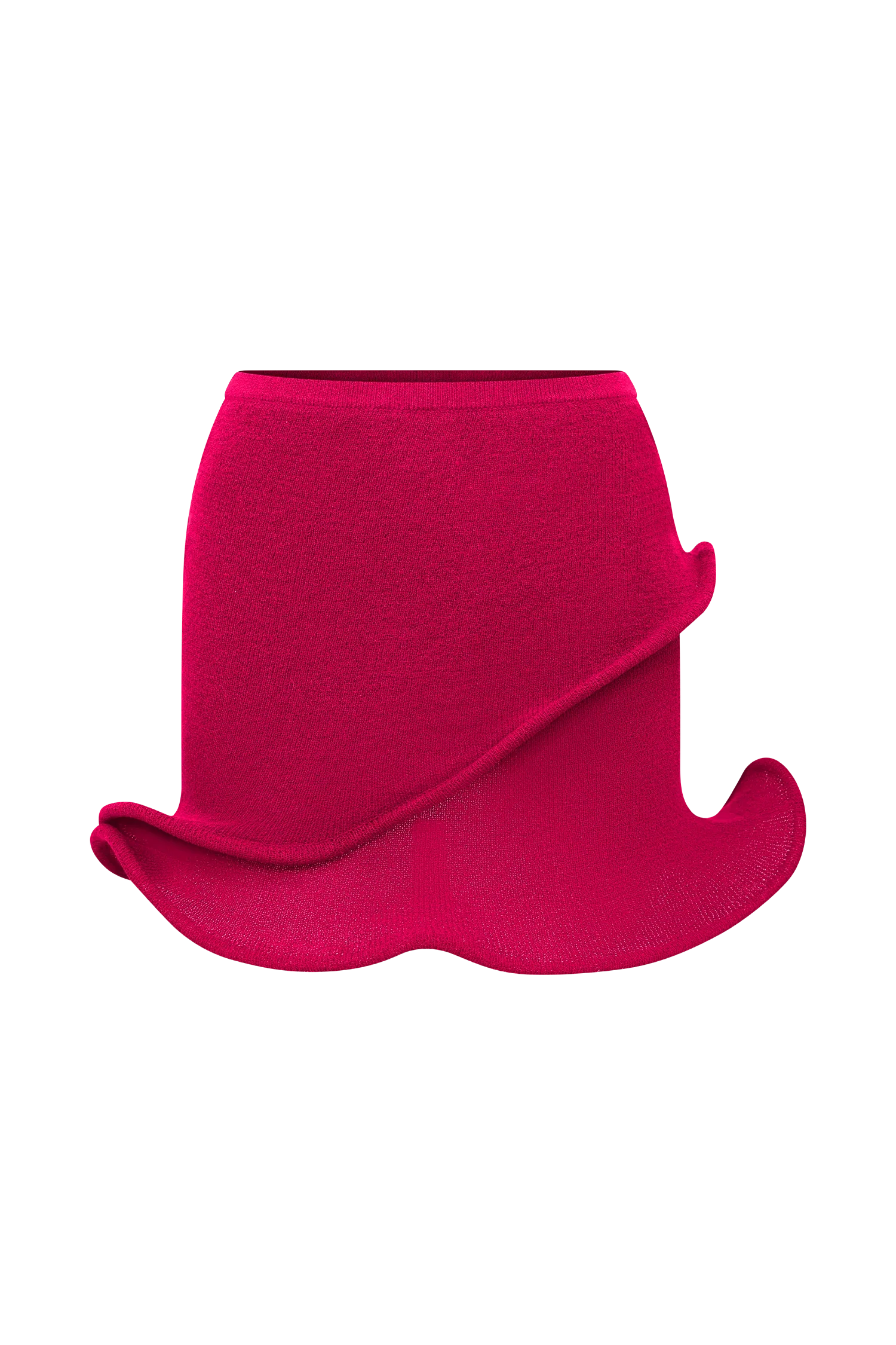 Haisley Knit Mini Skirt Raspberry