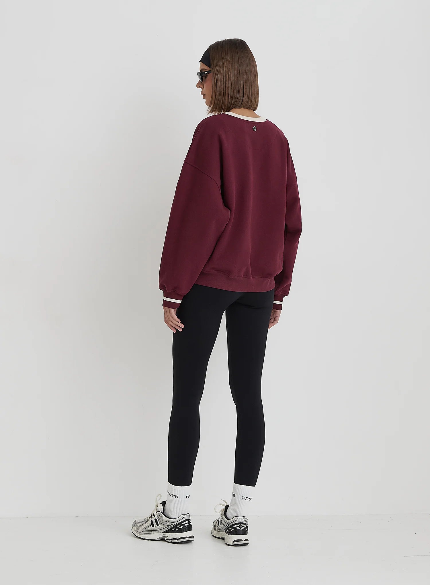 Burgundy Fourth Studio Relaxed Oversized Sweatshirt