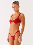 Airlie Balconette Bikini Top Deep Red