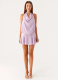 Time Will Tell Sequin Mini Dress Lavender