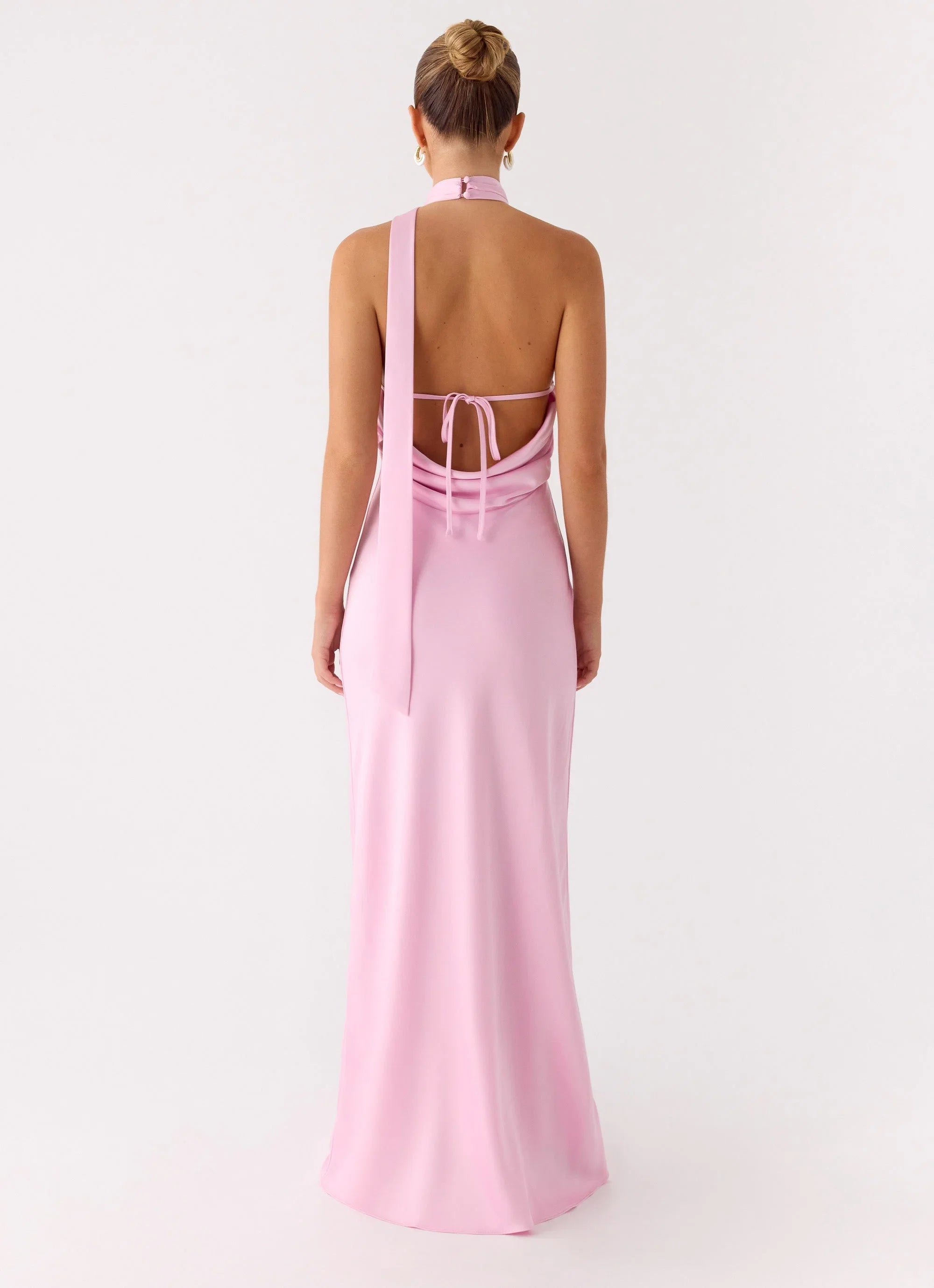 Keena Scarf Maxi Dress Pink
