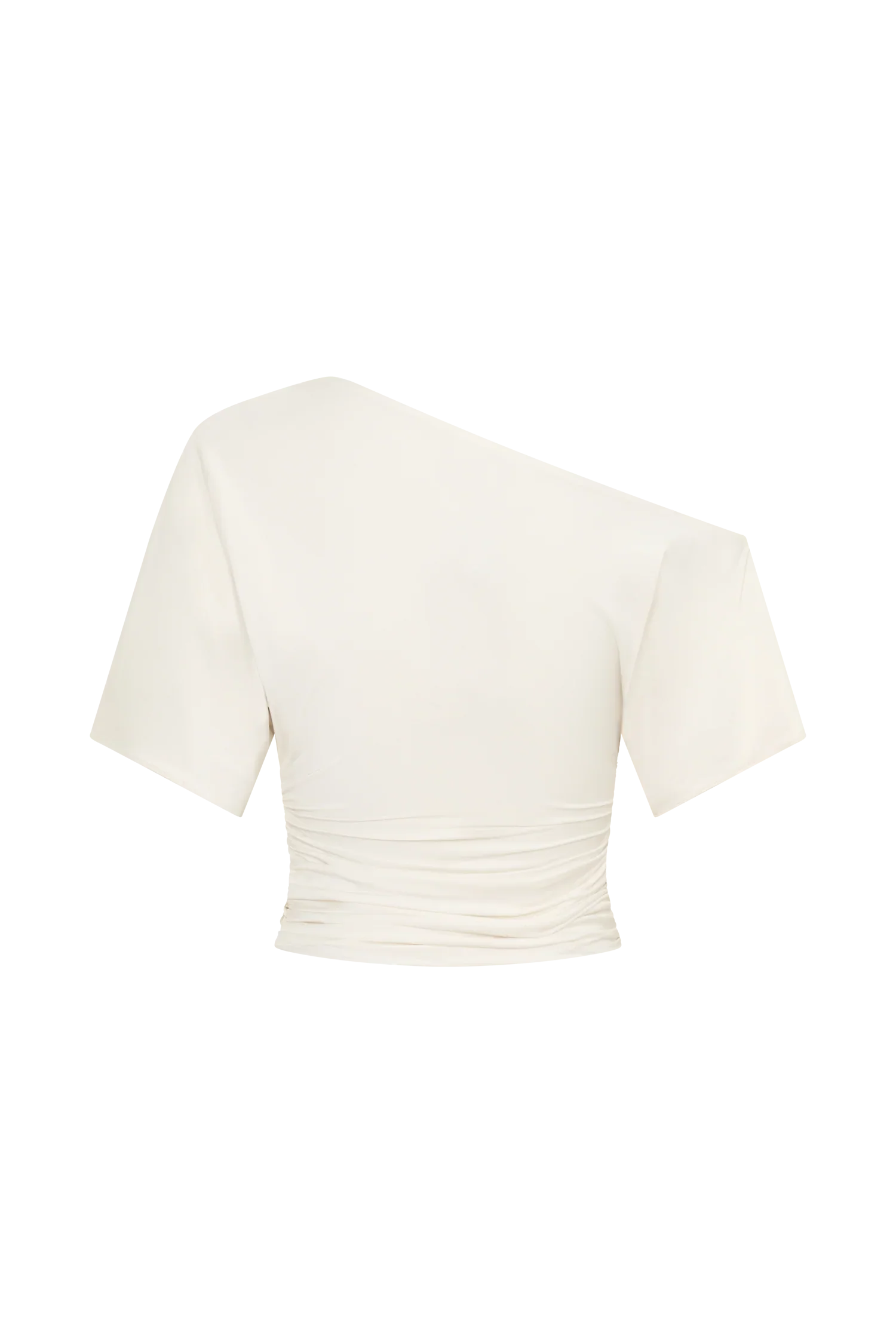 Luu Off Shoulder Slinky Top Ivory