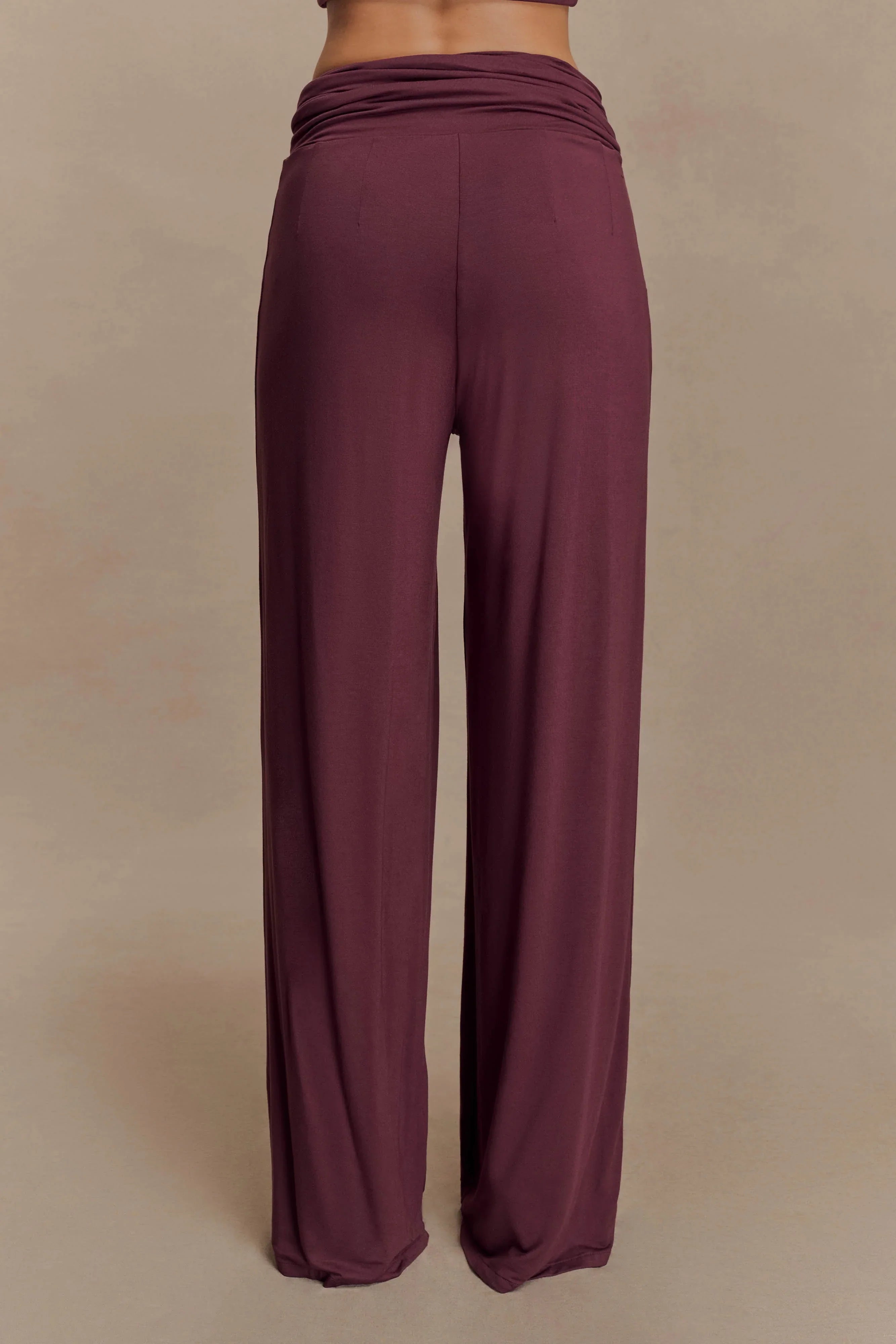 Ramona Modal Straight Leg Pant Mahogany