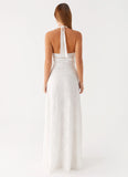 Ember Valley Cotton Maxi Dress Ivory