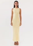 Holly Knit Maxi Dress Yellow