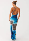 Sandy Siren Maxi Dress Cheetah Floral