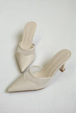 Micah Mesh Pointed Heel Ivory