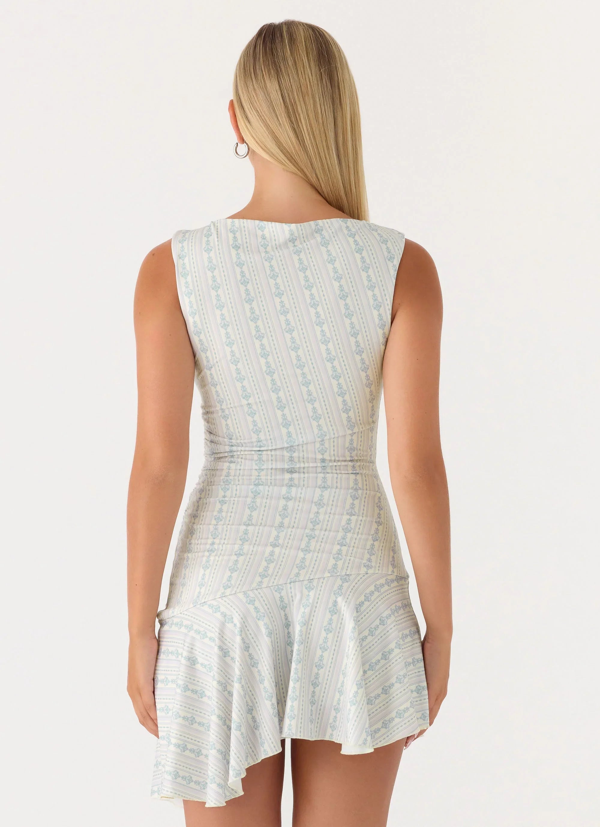 Summer Delight Mini Dress Vintage Stripe