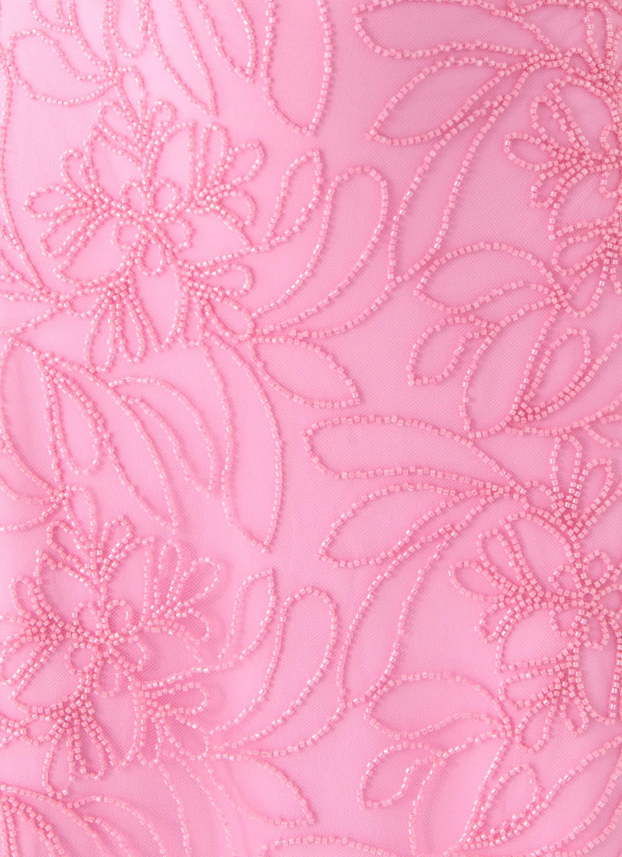 Wonyoung Beaded Maxi Dress Pink