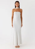 Under The Pagoda Maxi Dress White Polkadot