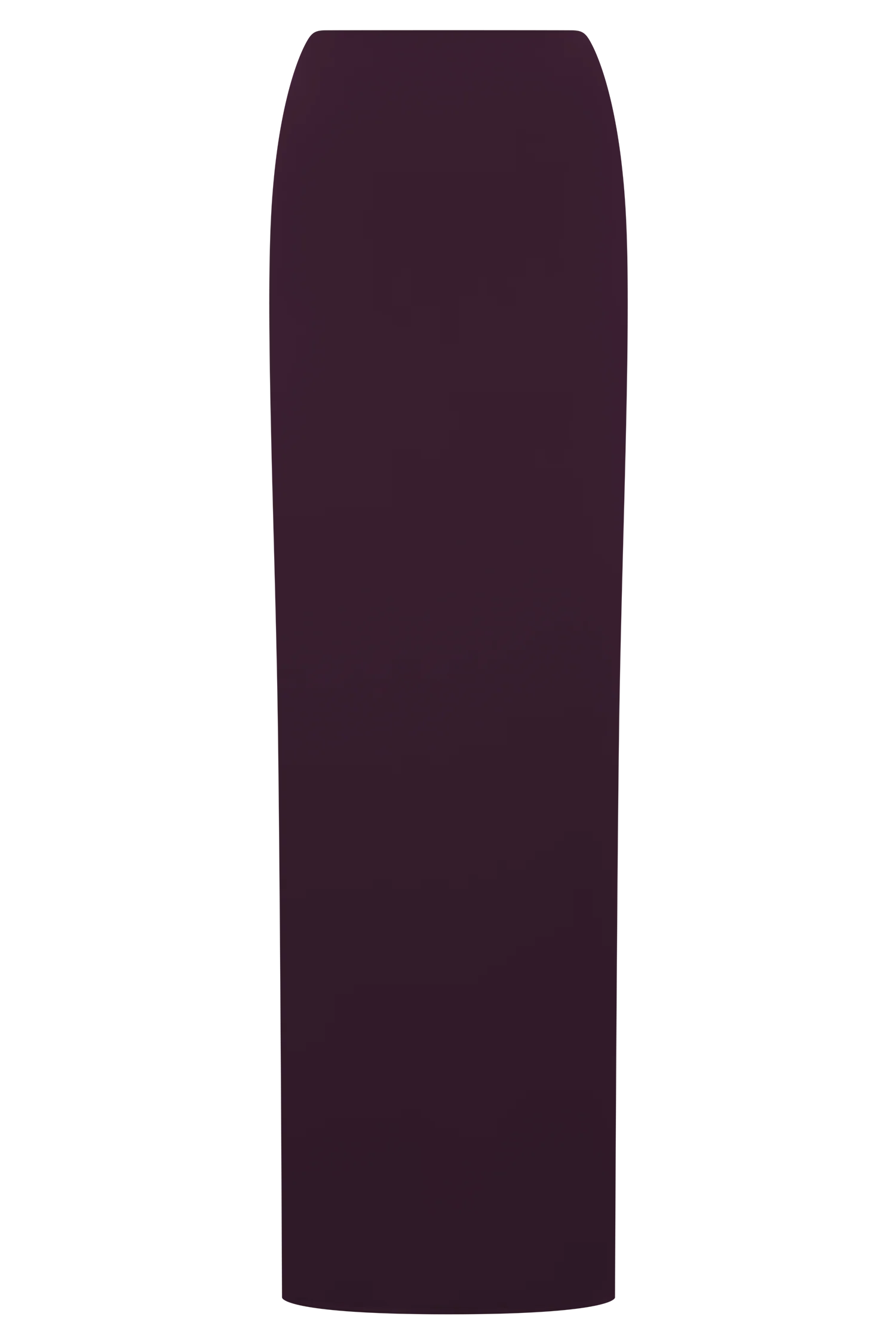 Erina Slinky Ruched Maxi Skirt With Hardware Aubergine